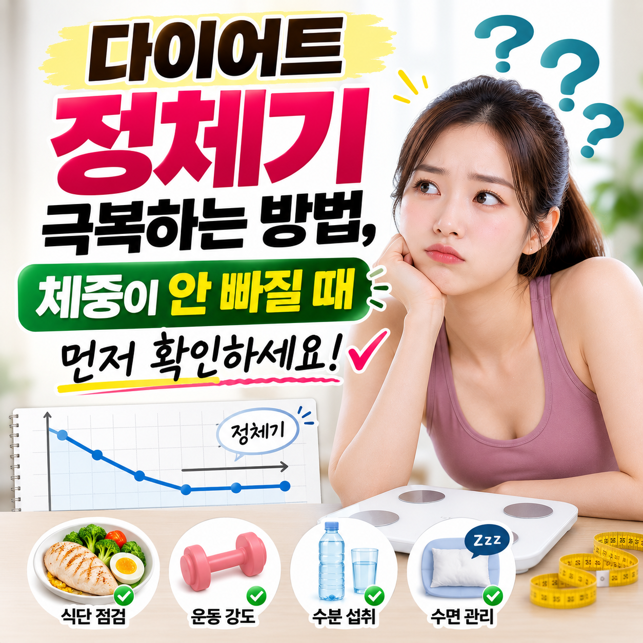 다이어트 정체기 극복하는 방법
