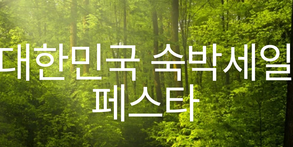 대한민국 숙박세일 페스타 이미지