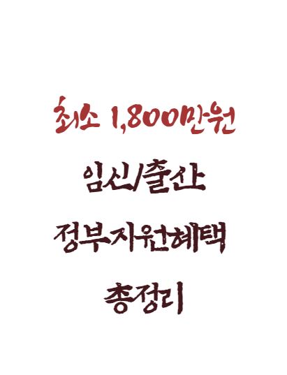 임산부 지원혜택