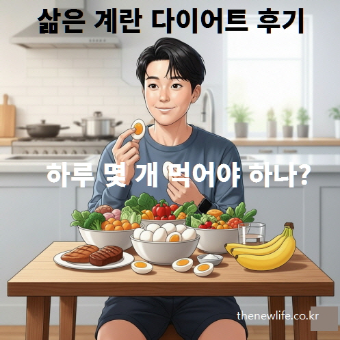 삶은 계란 다이어트 후기 &ndash; 하루 몇 개 먹어야 하는지에 대한 설명
