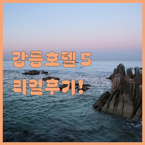 강릉 호텔 5곳 추천 위치별 장점과 ..