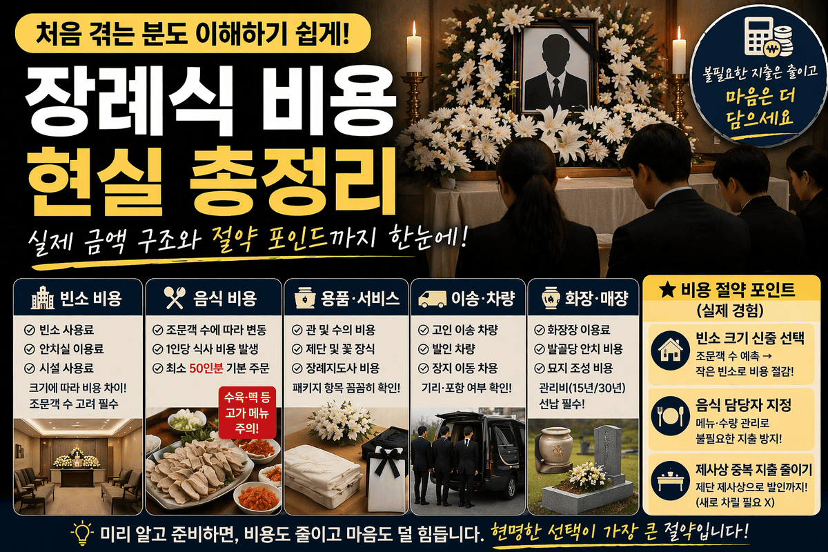 장례식 비용 현실 총정리