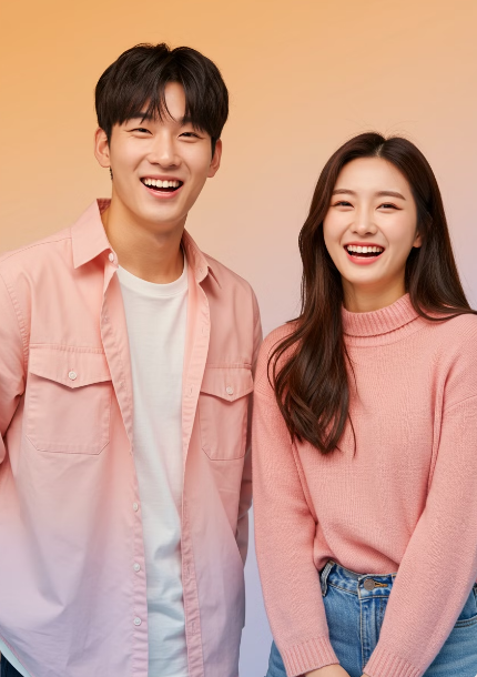 기립성저혈압 완치로 기분이 좋은 남성과 여성