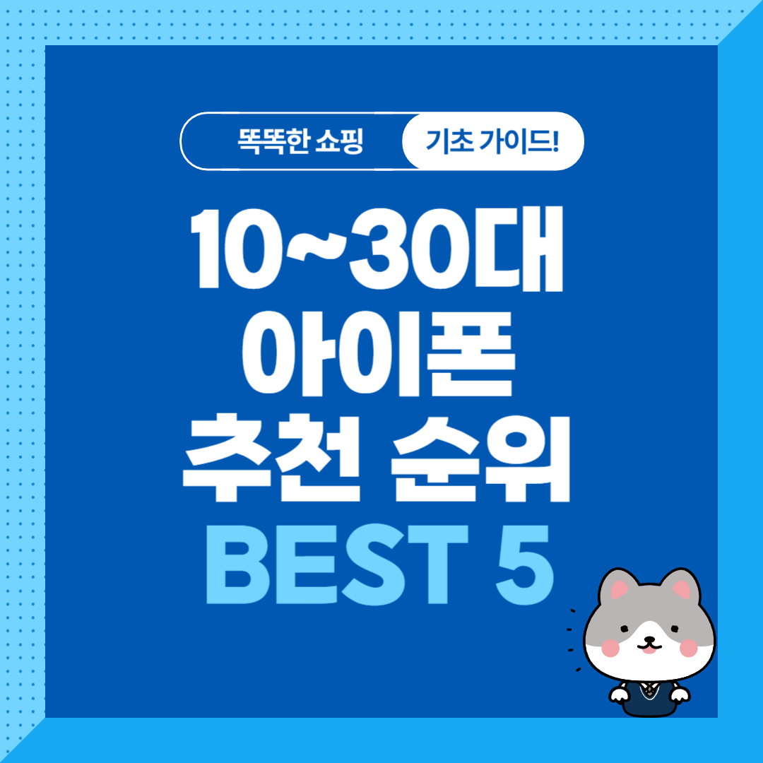 10~30대 아이폰 선물 추천 순위 비교