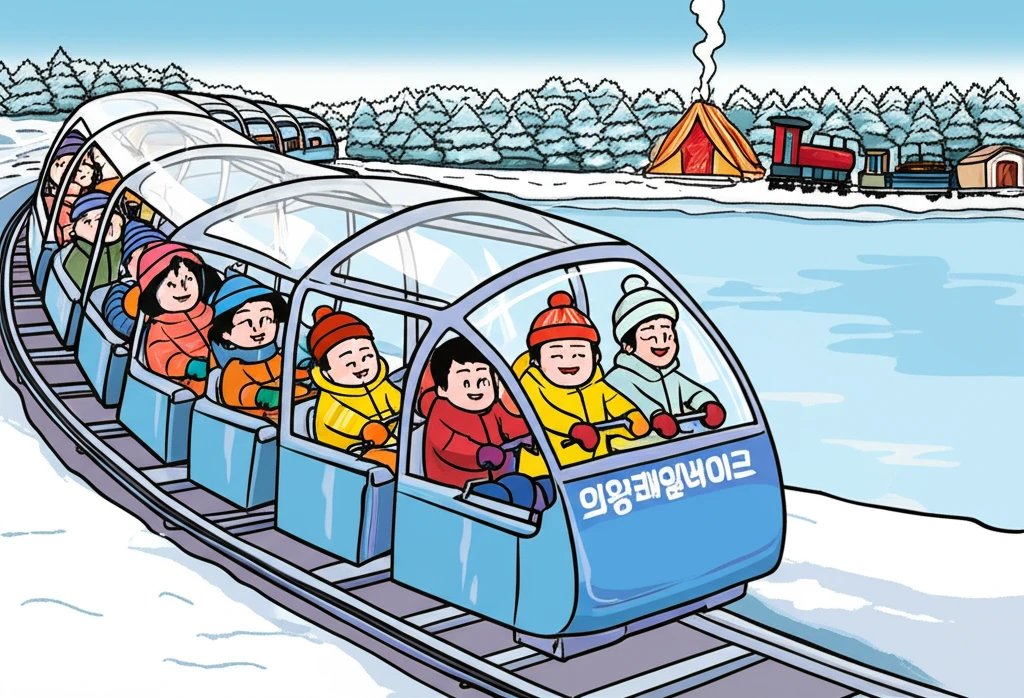 의왕 왕송호수 레일바이크 겨울철 이용..