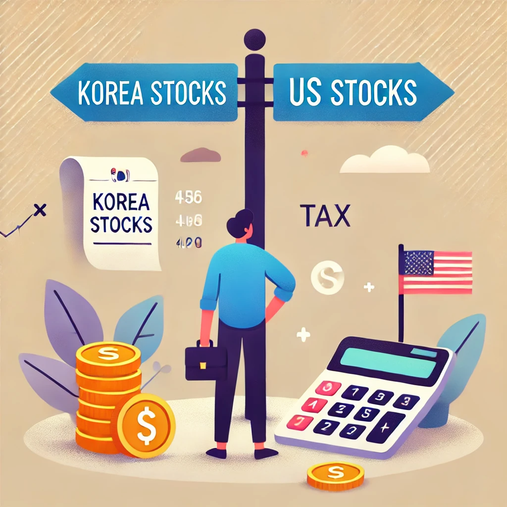 국내주식과 미국주식 세금 비교 핵심 요약 - 해외투자 세금 절약 팁
