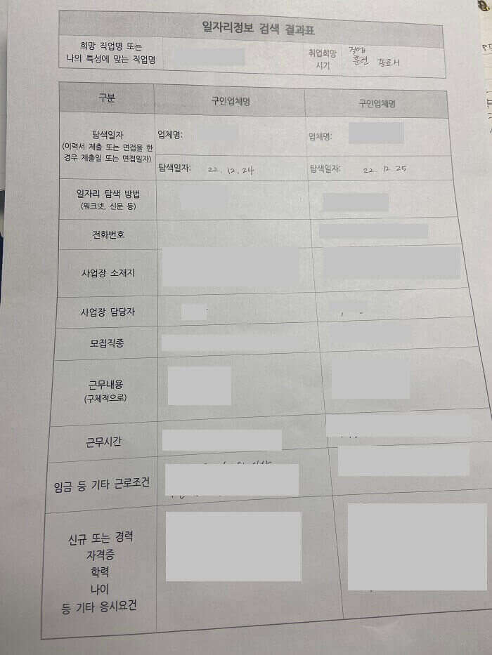 일자리정보검색