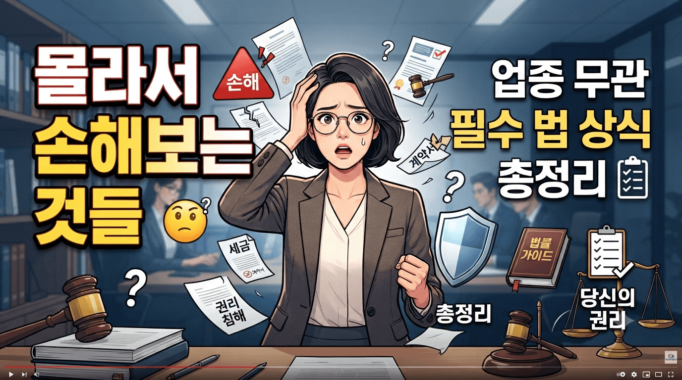 몰라서 손해보는 것들 -필수법상식
