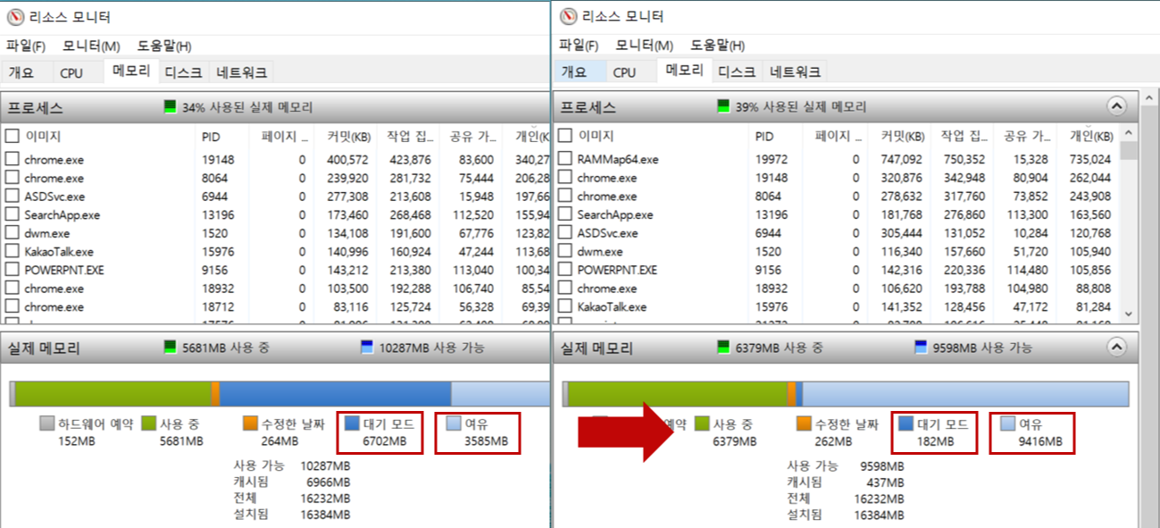 메모리 정리 한 번에 해결 방법7