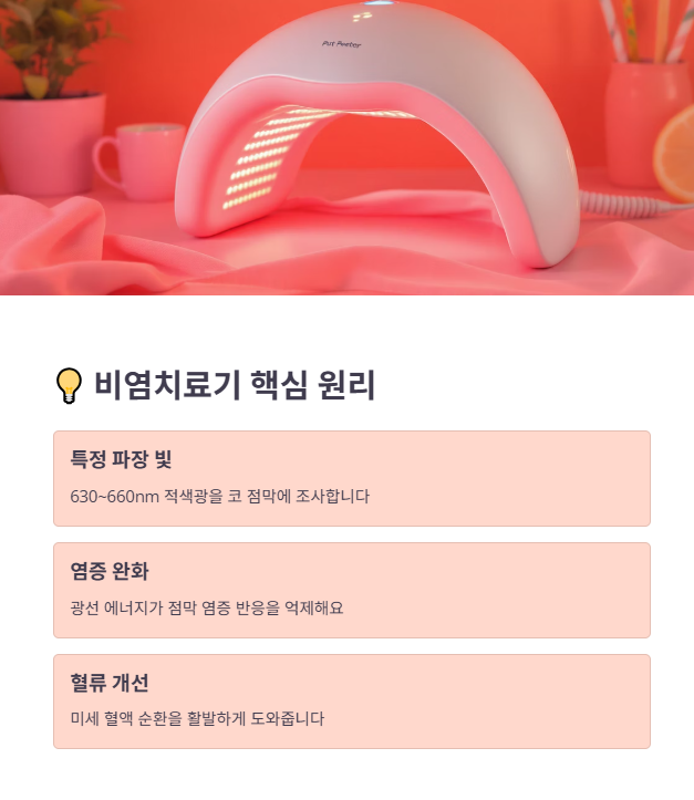 비염치료기 핵심 작동 원리와 종류