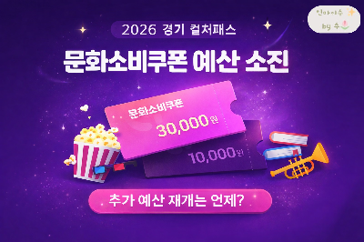 경기 컬처패스 문화소비쿠폰 예산 소진