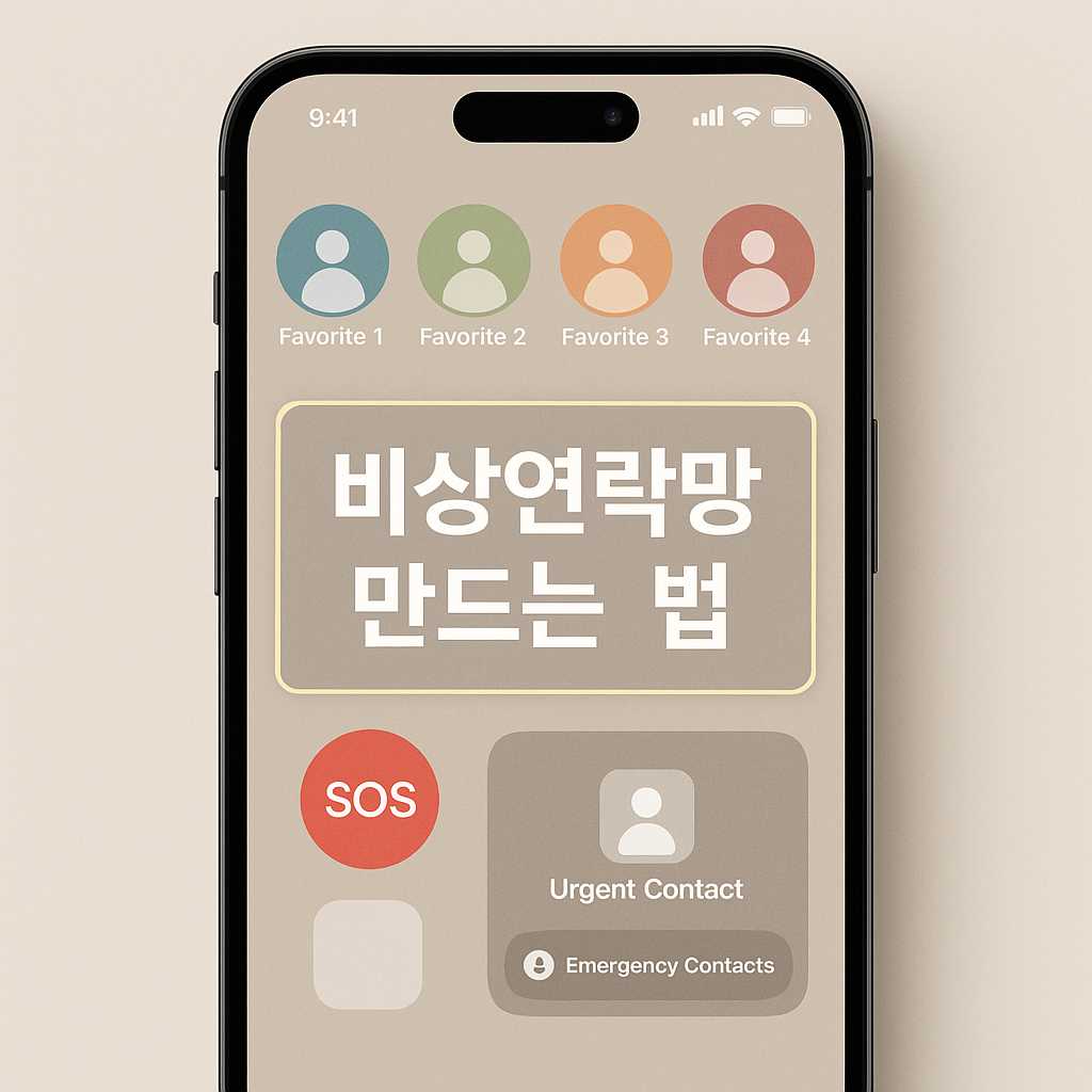 시니어 필수 안전 루틴 비상연락망 만들기 A to Z 📞