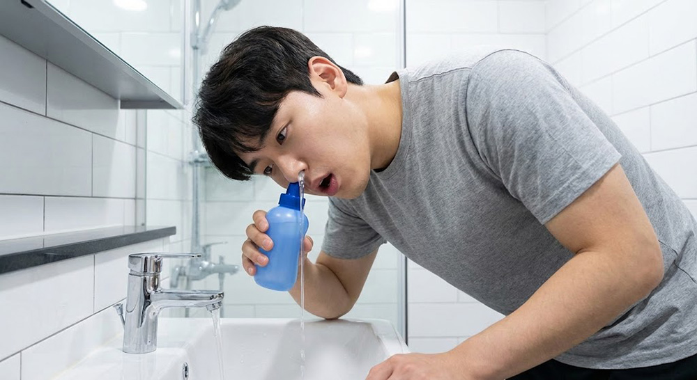 코세척, 부작용, 생리식염수, 분무형코세척기