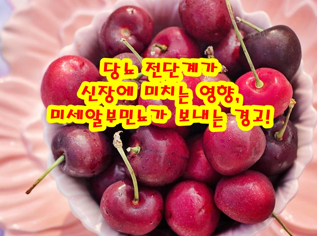 당뇨 전단계가 신장에 미치는 영향, 미세알부민뇨가 보내는 경고!