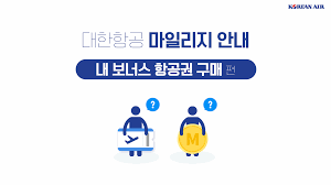 대한항공 마일리지 사용방법