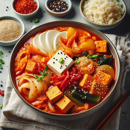 순두부-김치순두부-퀴노아-채식-김치찌개