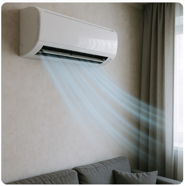 에어컨 바람 나오는 이미지