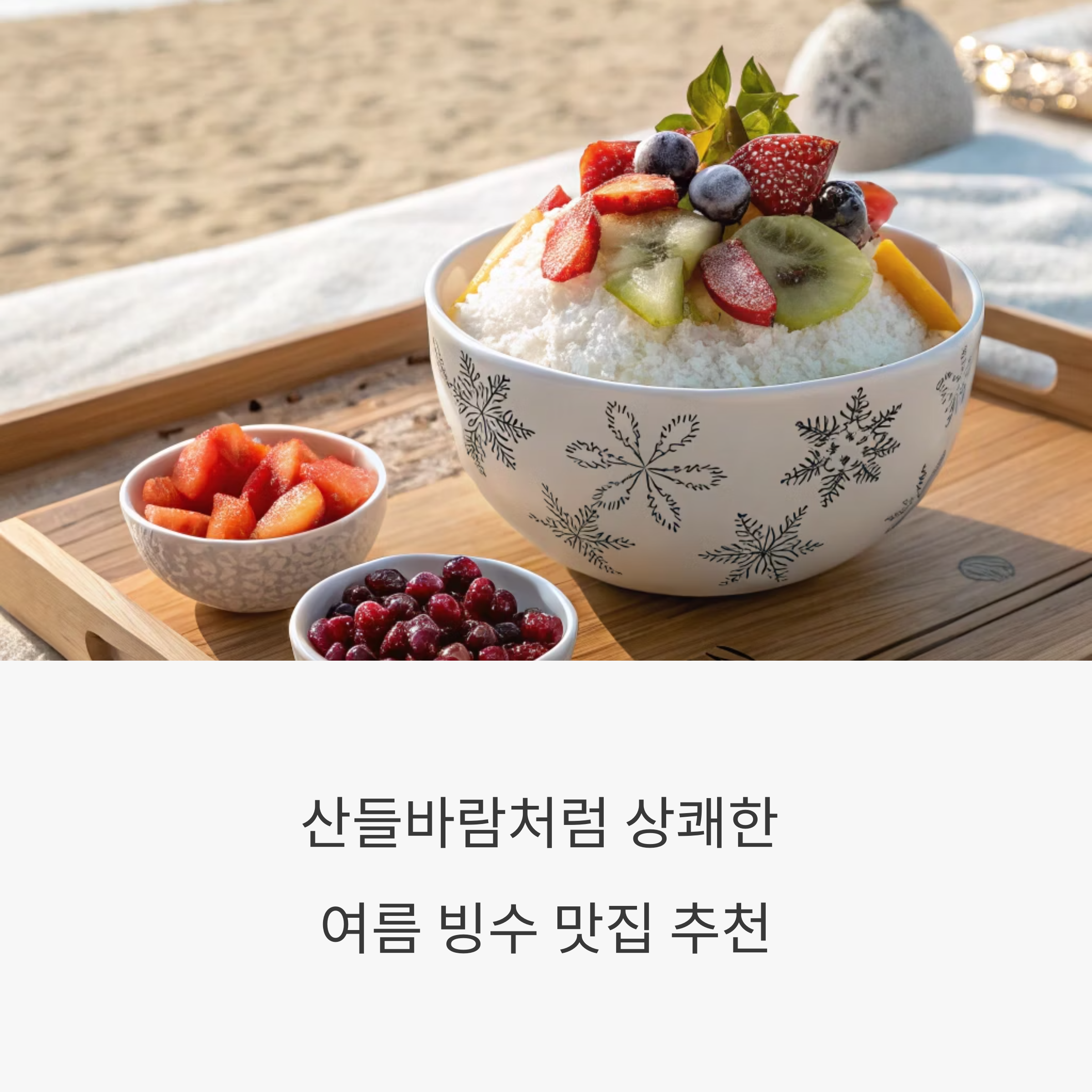 산들바람처럼 상쾌한 여름 빙수 맛집 추천