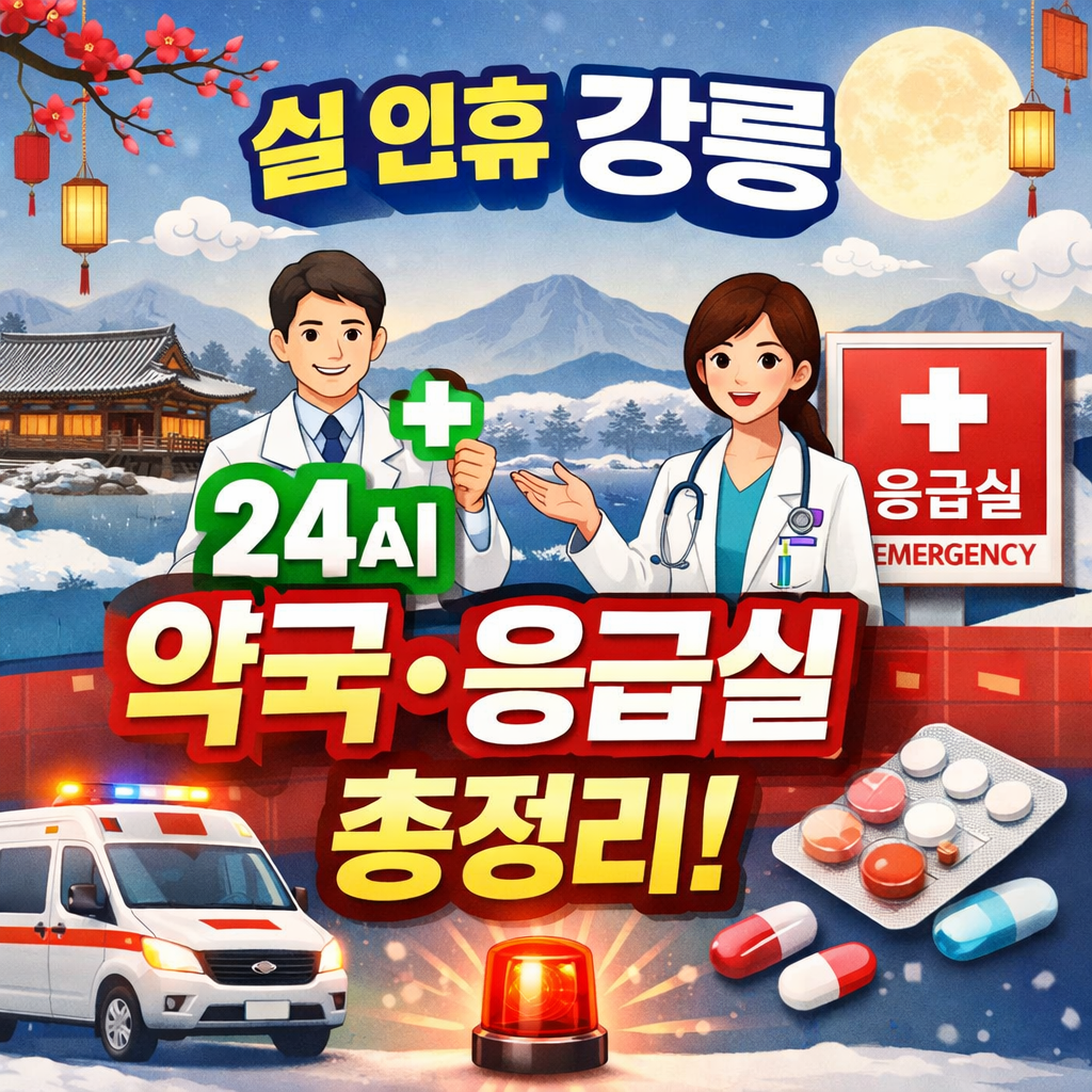 설 연휴 강릉 24시간 약국·응급실 바로 가기