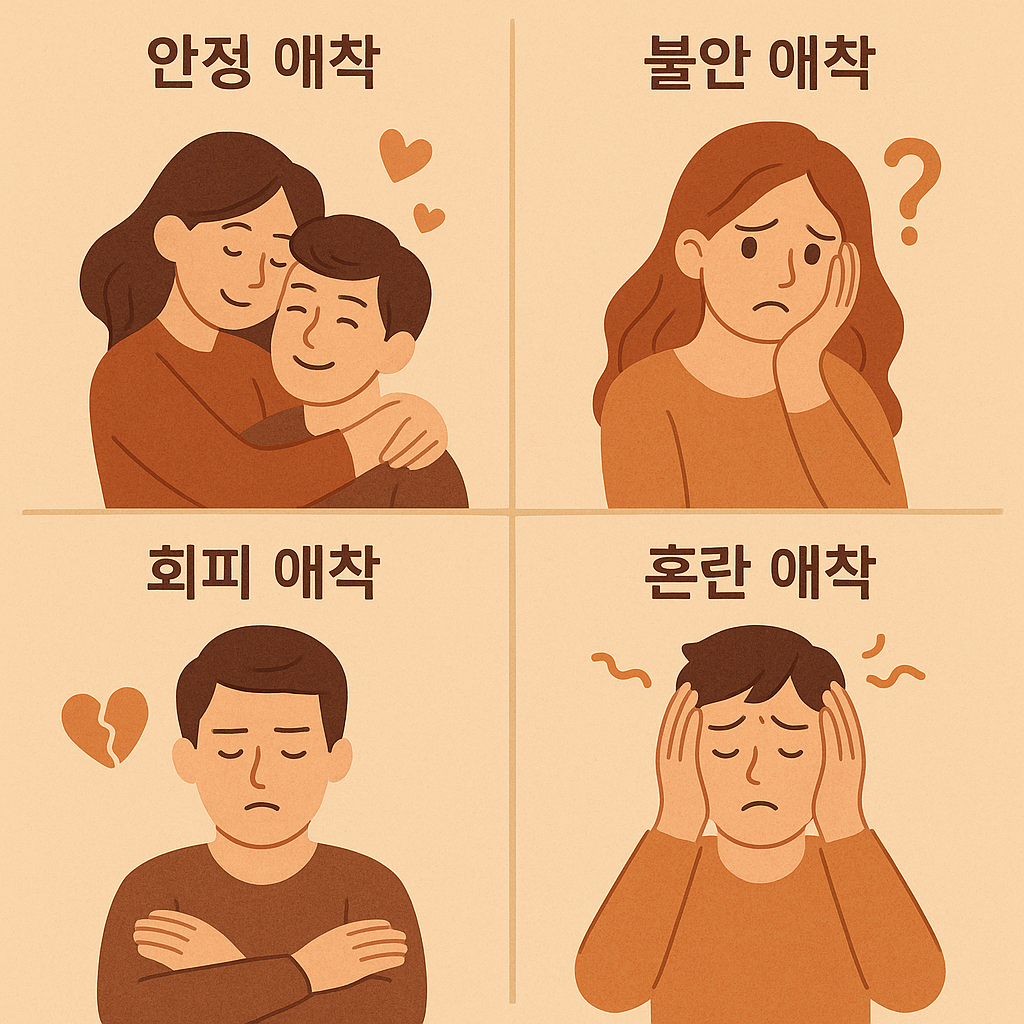 애착유형과 관련한 이미지