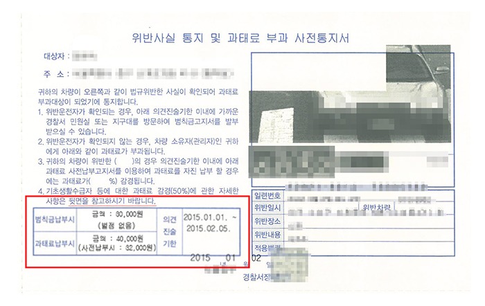 과태료와 범칙금의 차이