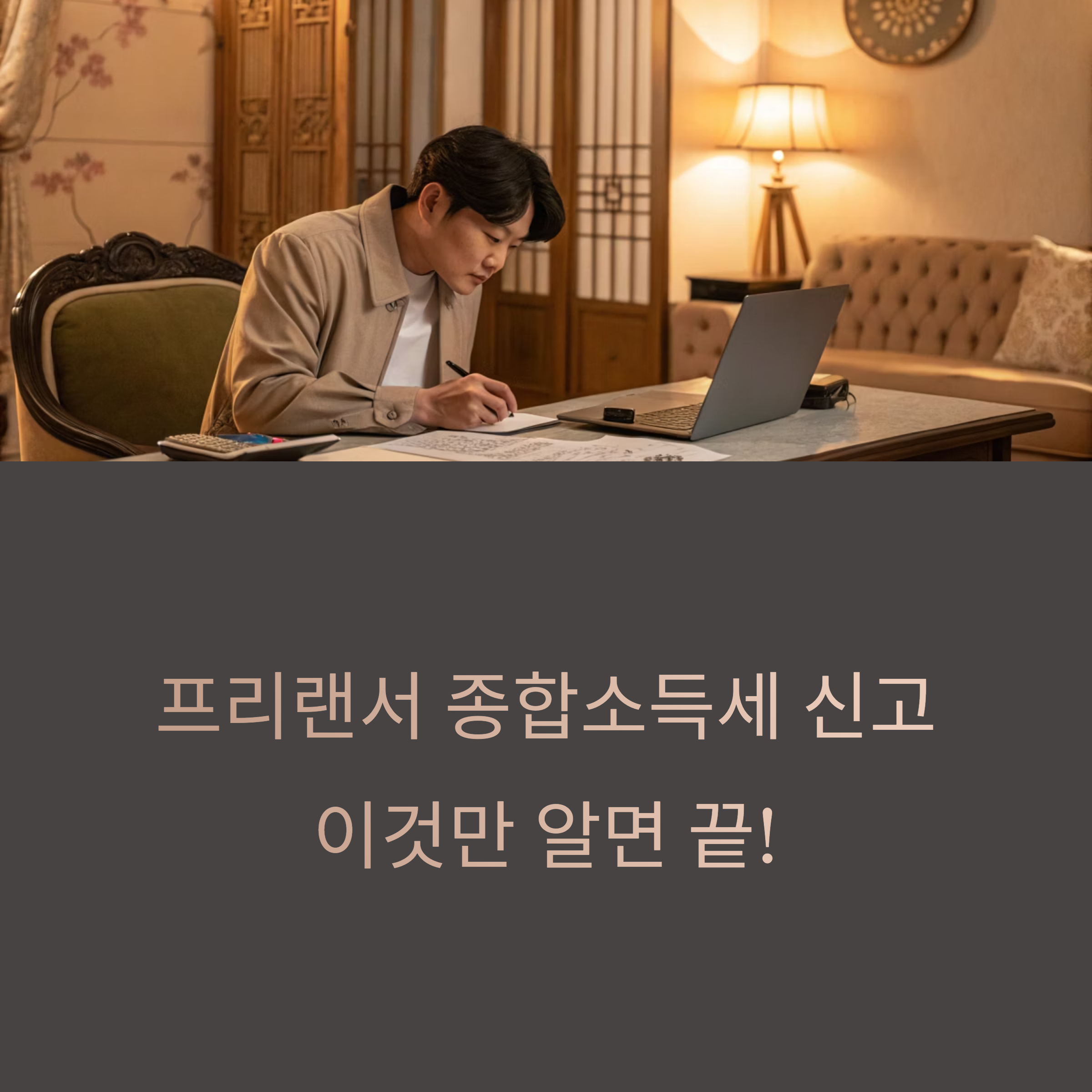 프리랜서 종합소득세 신고