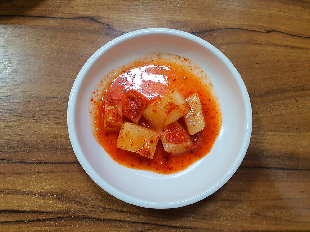 웰빙 콩나물국밥 밑반찬