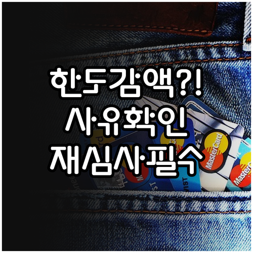 마이너스통장 한도 감액 사유 확인 및..
