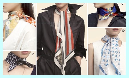 플로럴 패턴 스카프