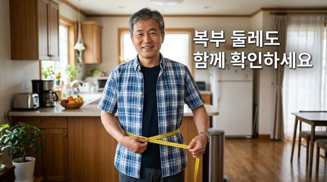 마른 비만 체지방률 복부둘레 측정