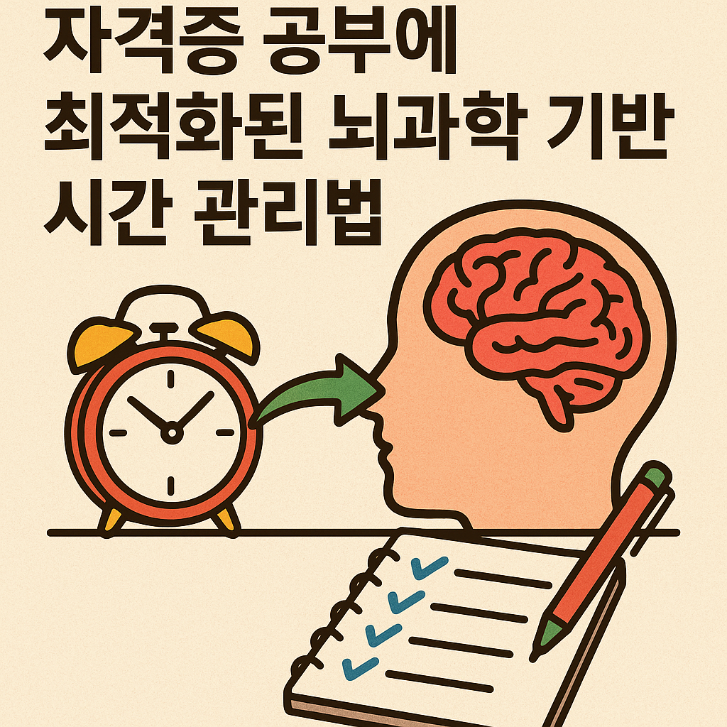 자격증 공부에 최적화된 뇌과학 기반 시간 관리법
