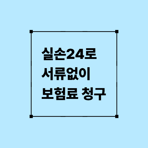 실손24로 서류없이 보험료 청구