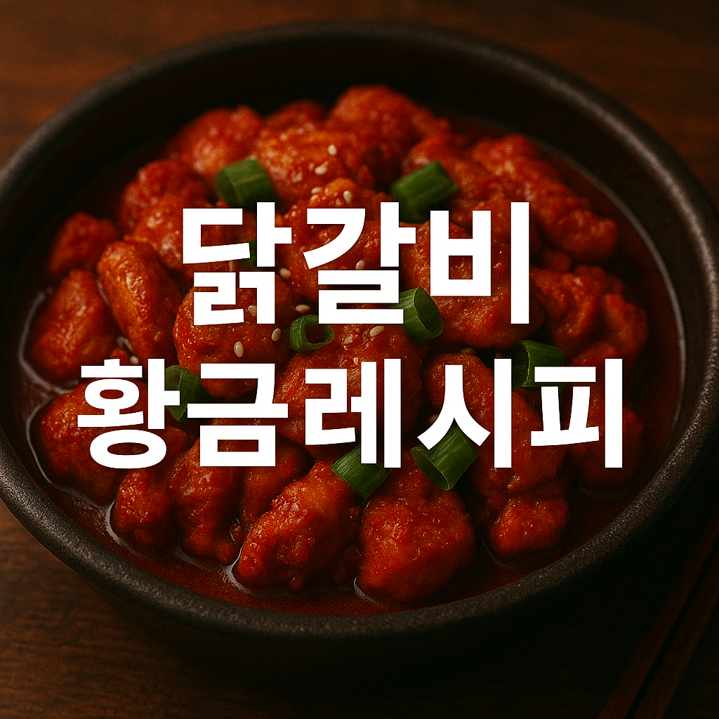 닭갈비 황금레시피