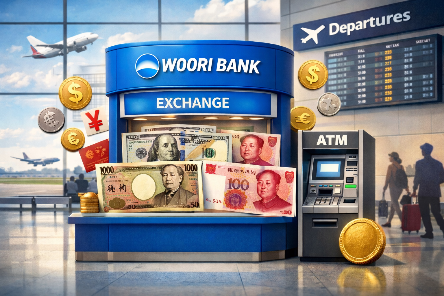 김해공항 우리은행 환전 위치·운영시간 총정리 (ATM 수수료까지 완벽 정리) 관련 사진