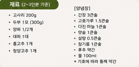 고사리두부조림이미지