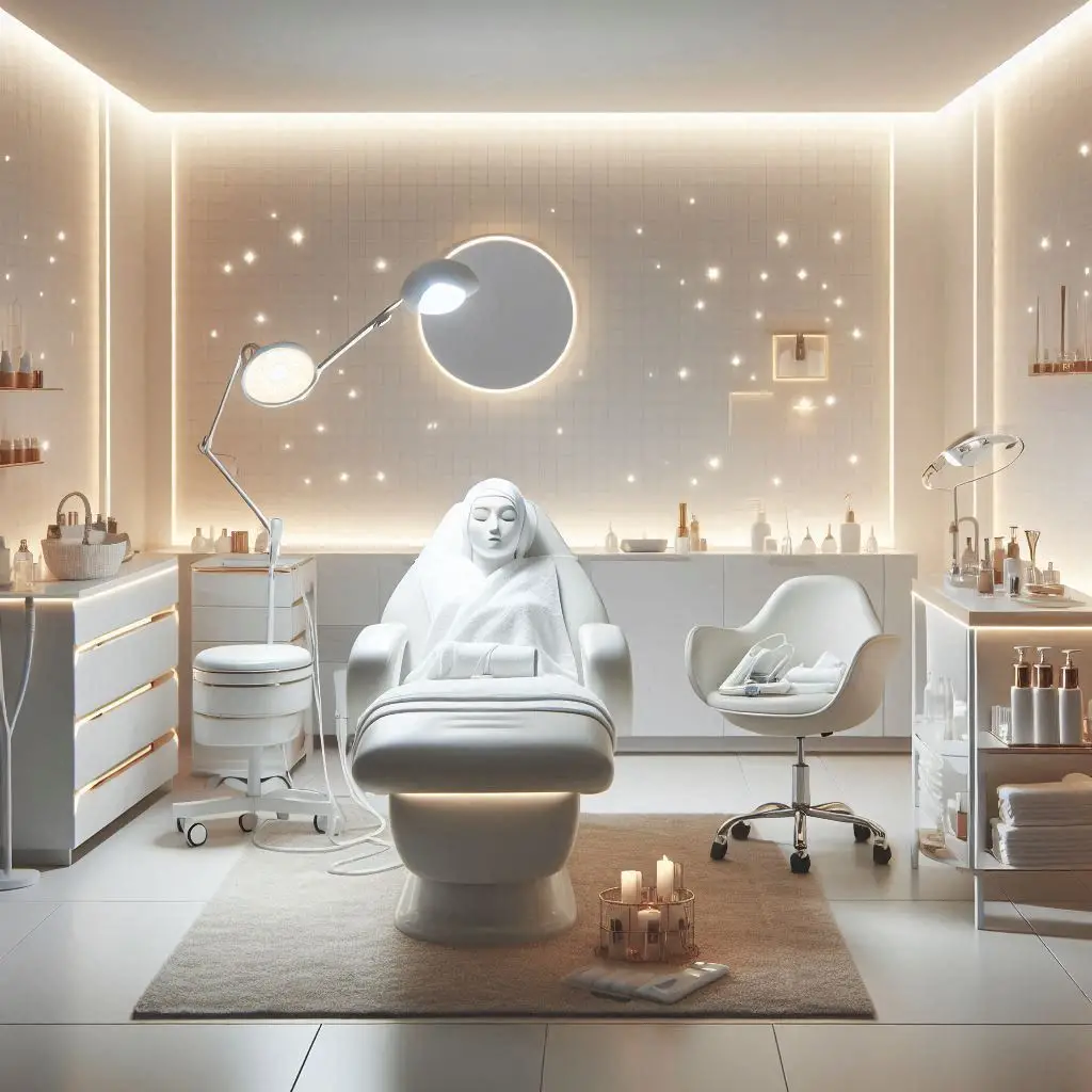 피부,체형관리 샵 배경