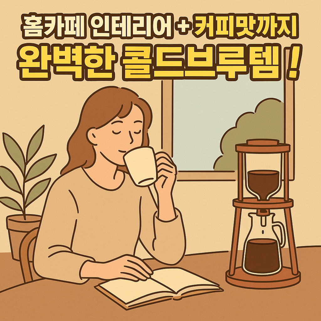 홈카페 인테리어 + 커피맛까지 완벽한 콜드브루템 추천!
