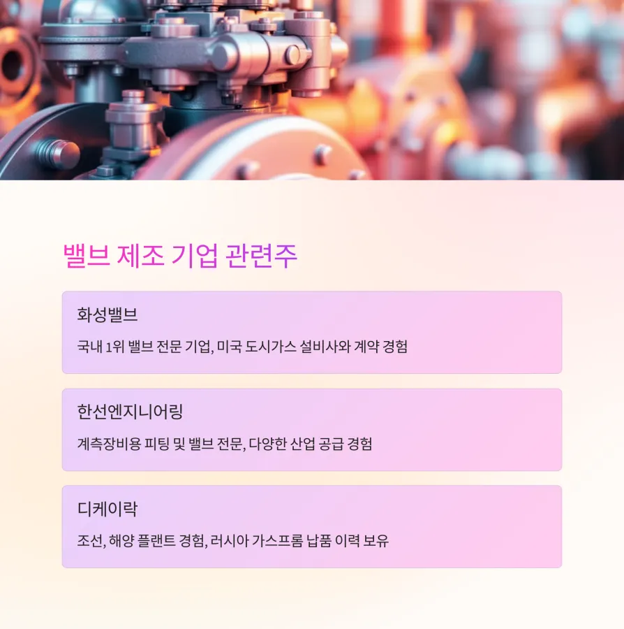 밸브-제조-기업-관련주