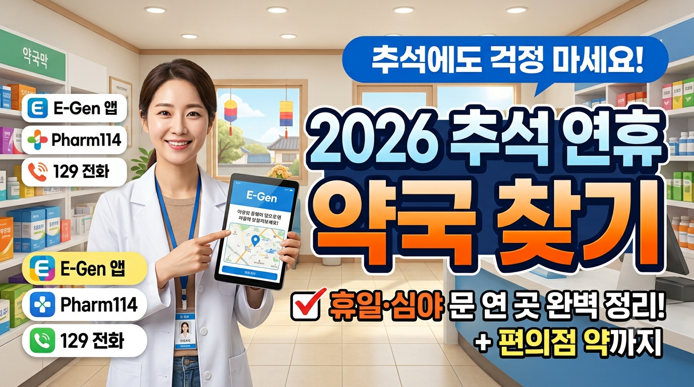 야간&middot;공휴일 약국 찾는 법