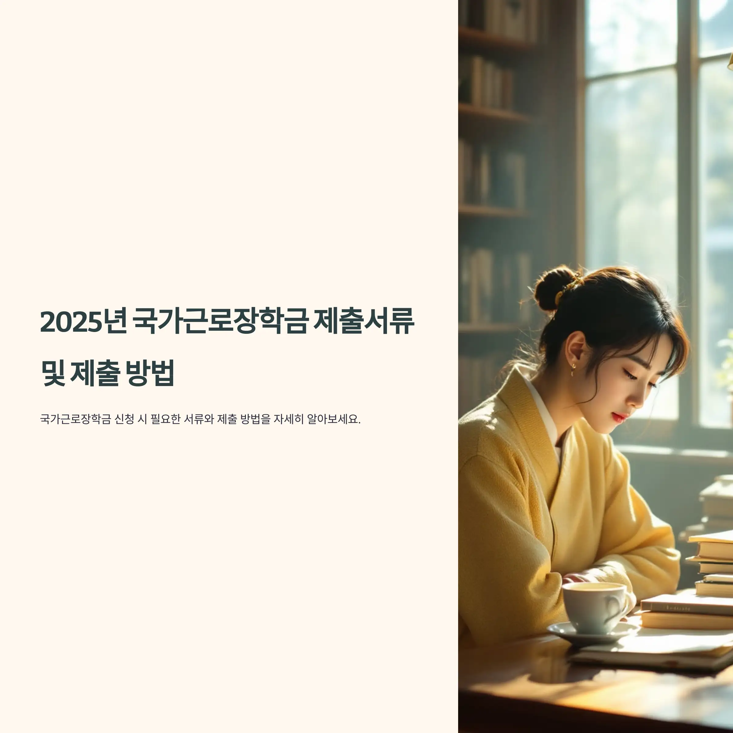 2025년 국가 근로장학금 서류