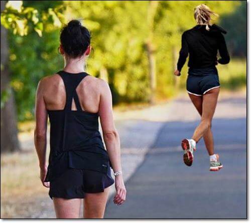 지구력이 좋은 여성과 운동 효율성이 떨어진 여성