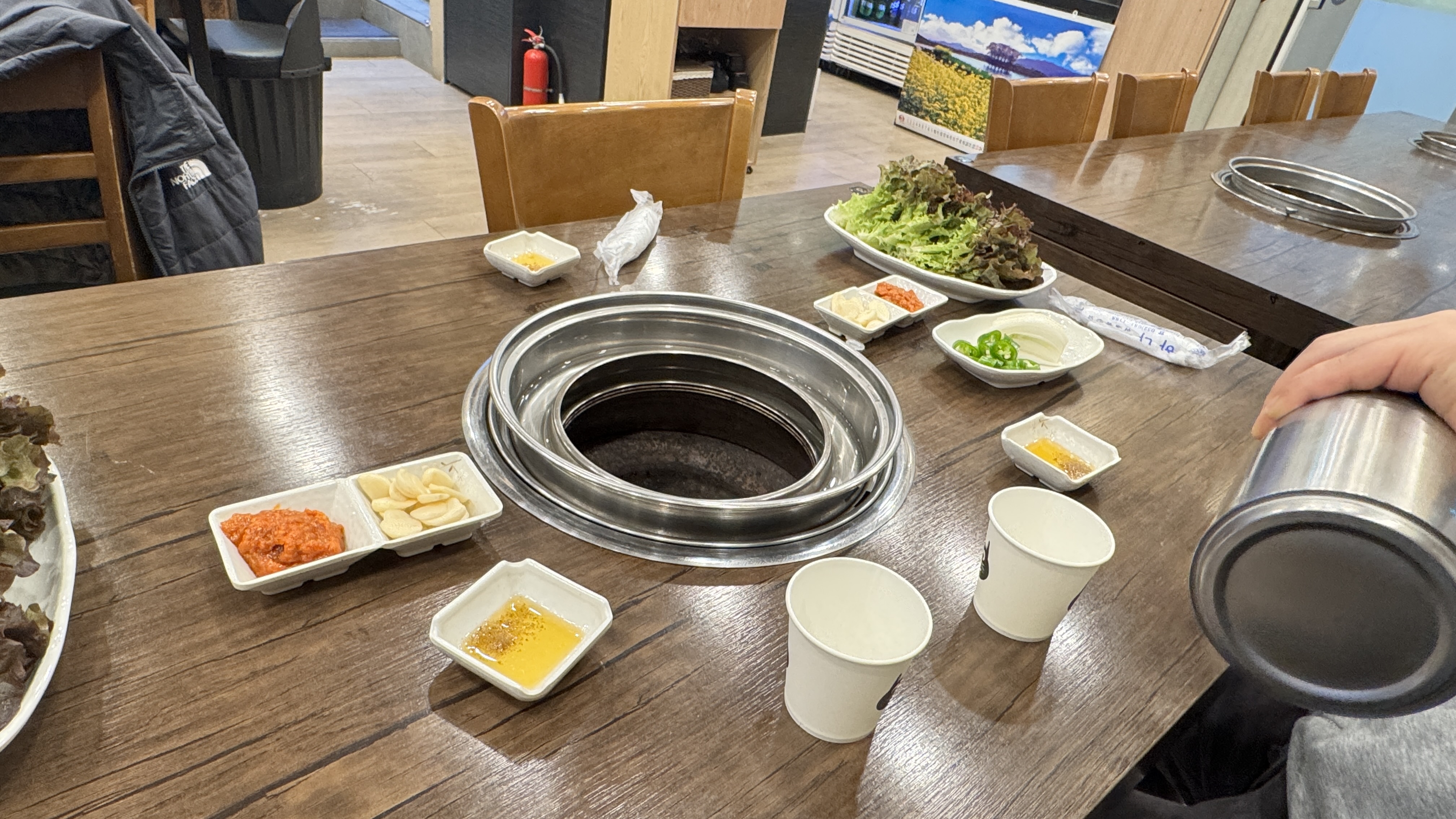 문가네갈매기살 기본 상차림