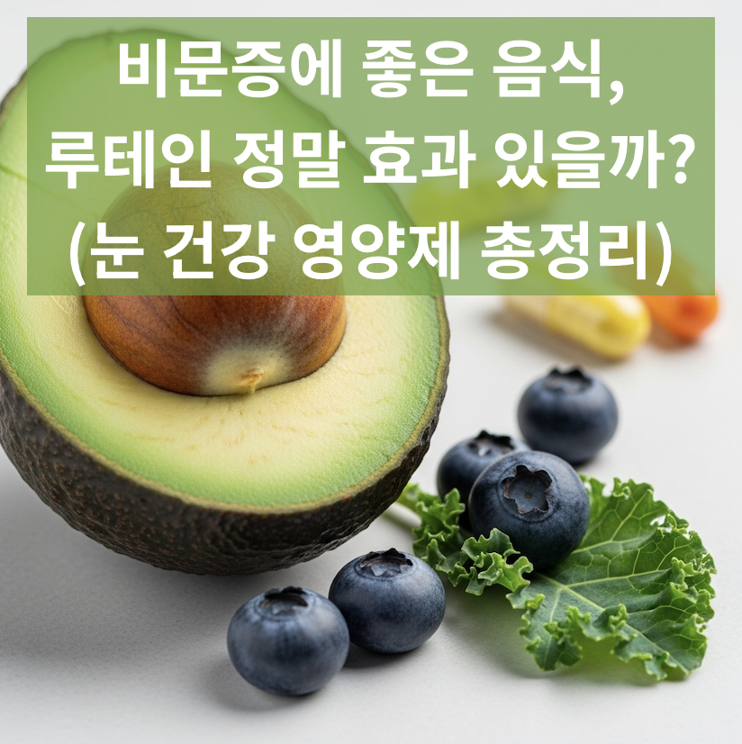 비문증에 좋은 음식, 루테인 정말 효과 있을까? (눈 건강 영양제 총정리)