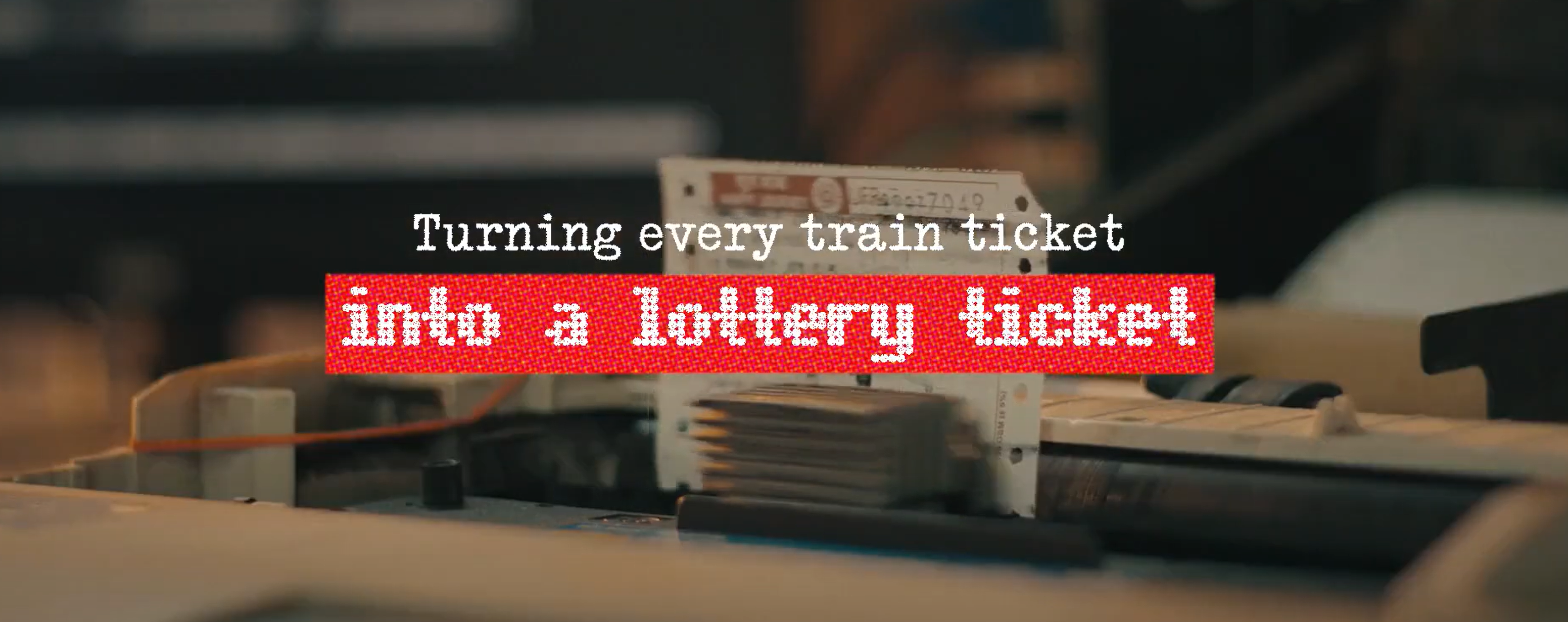 철도 표를 복권으로 바꾸는 캠페인