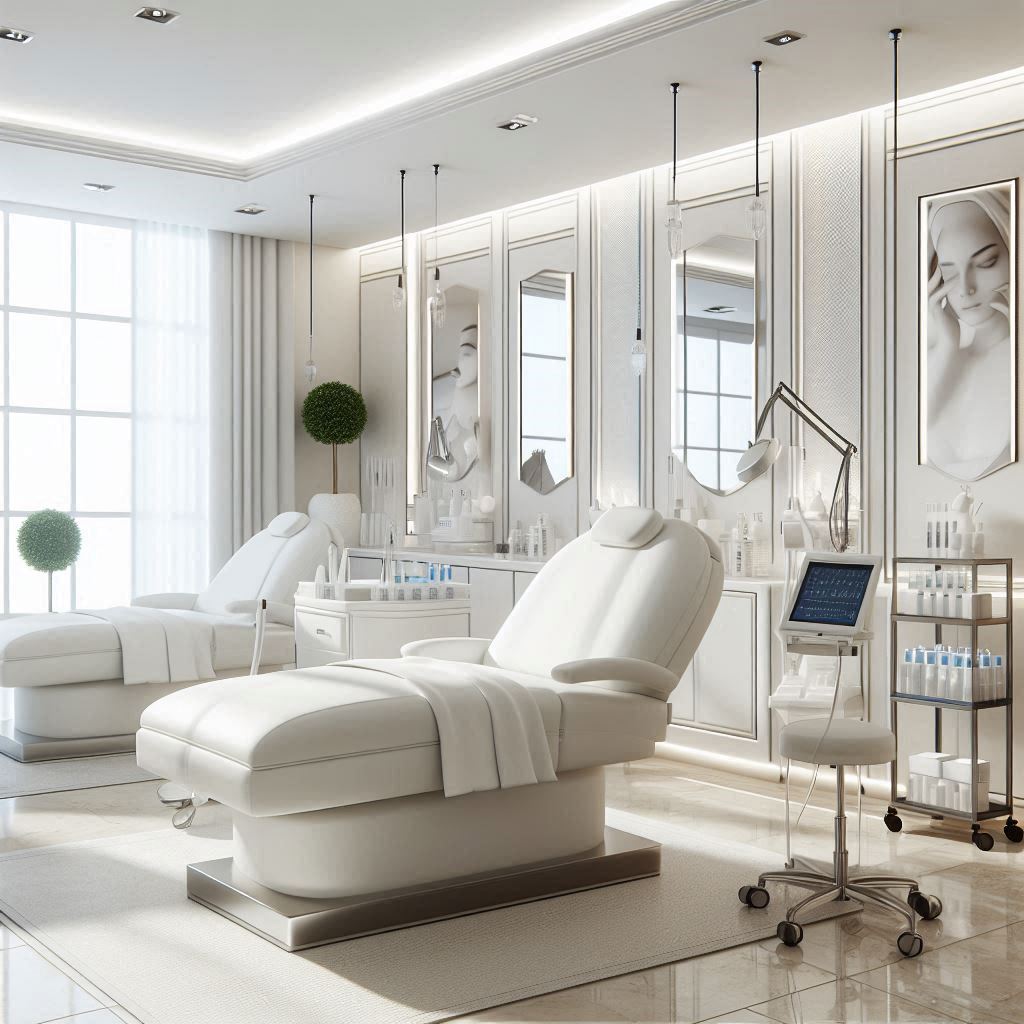 피부,체형관리 샵 배경