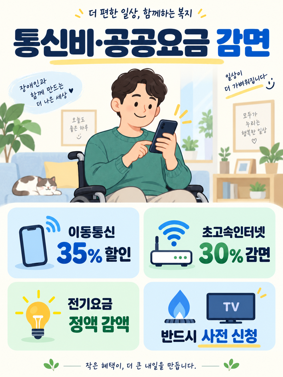 통신비공공요금감면