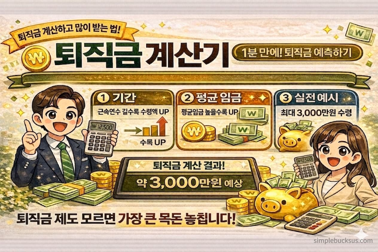퇴직금 계산법, 근로자 퇴직금 지급기한, 1년 미만 퇴직금 유무 총정리