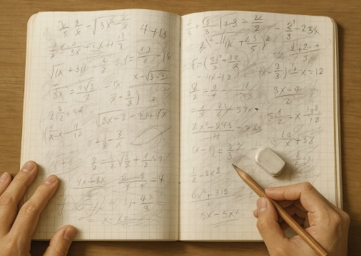 연습장이 엉망인 경우