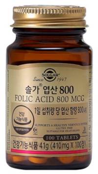 솔가 엽산 800, 100정, 1개