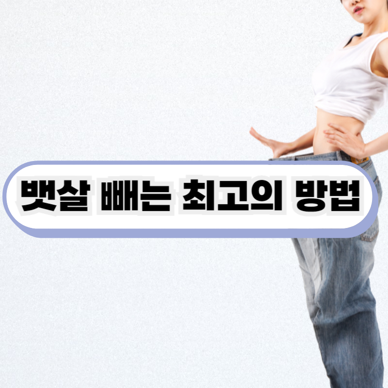 뱃살 빼는 최고의 방법